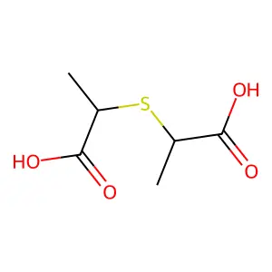 2,2'-Sulfanediyldipropanoic acid structure