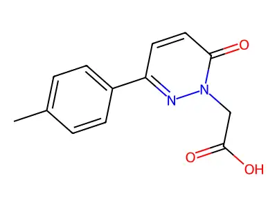 1(6H)-Pyridazineacetic acid, 3-(4-methylphenyl)-6-oxo- structure