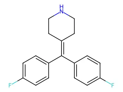 4-(Bis(4-fluorophenyl)methylene)piperidine structure