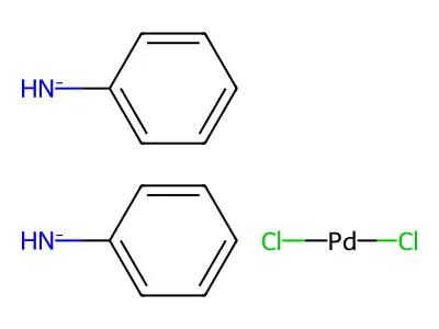 Palladium, bis(benzenamine)dichloro-, (SP-4-1)- structure