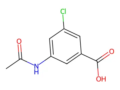 3-Acetamido-5-chlorobenzoic acid structure