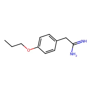 4-Propoxybenzeneethanimidamide structure