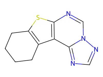 8,9,10,11-Tetrahydro[1]benzothieno[3,2-e][1,2,4]triazolo[1,5-c]pyrimidine structure