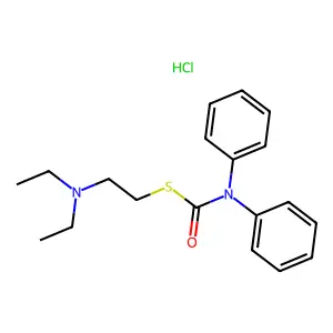 Phencarbamide hydrochloride structure