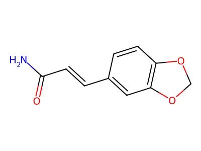 3-Benzo[1,3]dioxol-5-yl-acrylamide structure