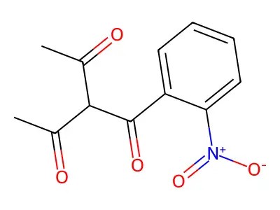 2,4-Pentanedione, 3-(2-nitrobenzoyl)- structure