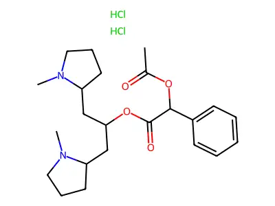Cuscohygrinol acetylmandelate dihydrochloride structure