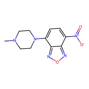 Benzofurazan, 4-(4-methyl-1-piperazinyl)-7-nitro- structure