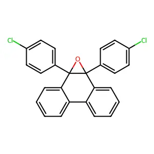 Phenanthro(9,10-b)oxirene, 1a,9b-bis(4-chlorophenyl)-1a,9b-dihydro- structure