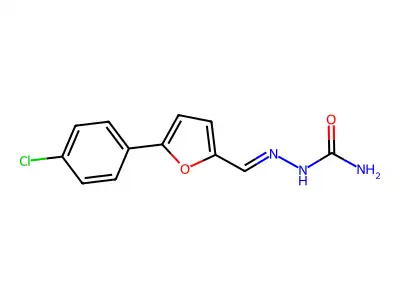 [[5-(4-Chlorophenyl)furan-2-yl]methylideneamino]urea structure