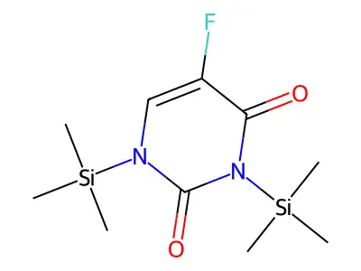 O,O'-Bis(trimethylsilyl)-5-fluorouracil structure