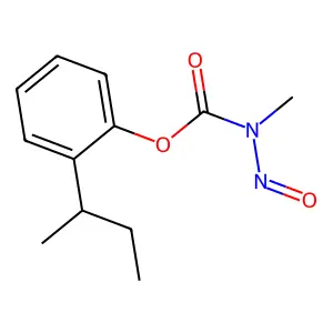 2-(1-Methylpropyl)phenyl methylnitrosocarbamate structure