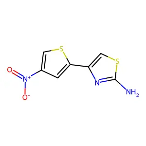 4-(4-硝基噻吩-2-基)噻唑-2-胺 structure