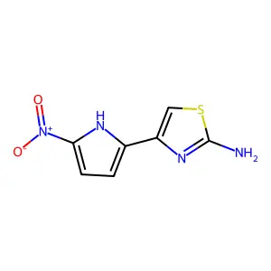 4-(5-硝基-1H-吡咯-2-基)-2-噻唑胺 structure