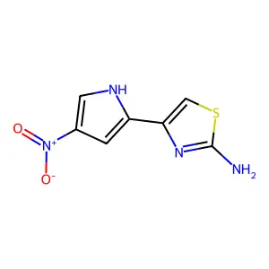 4-(4-硝基-1H-吡咯-2-基)-2-噻唑胺 structure