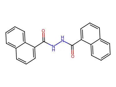 N'-(naphthalen-1-ylcarbonyl)naphthalene-1-carbohydrazide structure