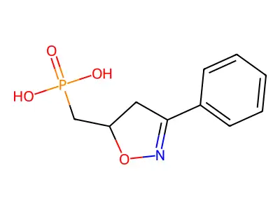 Phosphonic acid, ((4,5-dihydro-3-phenyl-5-isoxazolyl)methyl)- structure