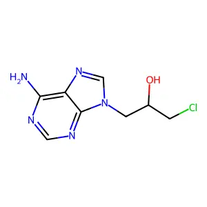 1-(6-Amino-9H-purin-9-yl)-3-chloropropan-2-ol structure