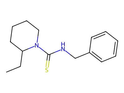 N-benzyl-2-ethylpiperidine-1-carbothioamide structure