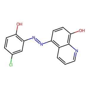 5-((5-Chloro-2-hydroxyphenyl)azo)quinolin-8-ol structure