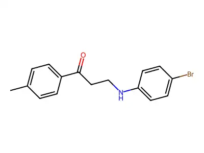 3-(4-Bromoanilino)-1-(4-methylphenyl)-1-propanone structure