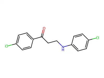 3-(4-Chloroanilino)-1-(4-chlorophenyl)-1-propanone structure