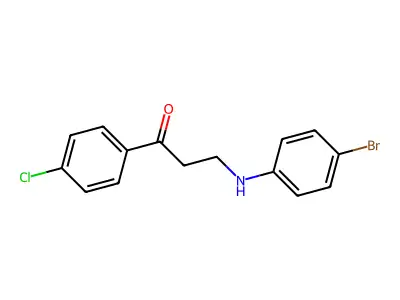 3-(4-Bromoanilino)-1-(4-chlorophenyl)-1-propanone structure