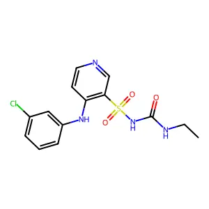 4-(3-Chloroanilino)-3-({[(ethylamino)carbonyl]amino}sulfonyl)pyridine structure