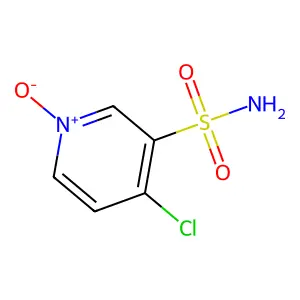 4-Chloro-1-oxidopyridin-1-ium-3-sulfonamide structure