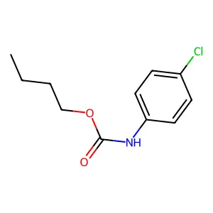 Butyl N-(4-chlorophenyl)carbamate structure