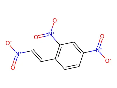 Benzene, 2,4-dinitro-1-(2-nitroethenyl)- structure