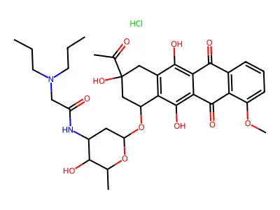 C35H44N2O11.ClH structure