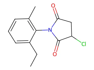 3-Chloro-1-(2-ethyl-6-methylphenyl)-2,5-pyrrolidinedione structure