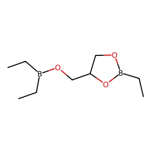(2-Ethyl-1,3,2-dioxaborolan-4-yl)methyl diethylborinate structure