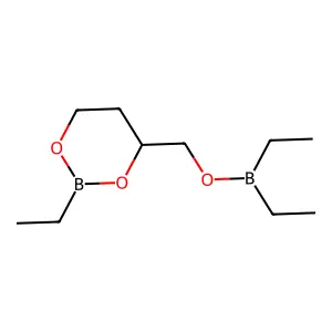 (2-Ethyl-1,3,2-dioxaborinan-4-yl)methyl diethylborinate structure