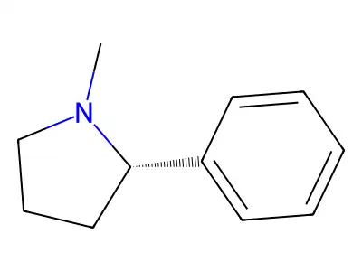 N-methyl-2-phenylpyrrolidine structure