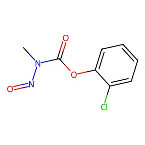 CARBAMIC ACID, METHYLNITROSO-, o-CHLOROPHENYL ESTER structure