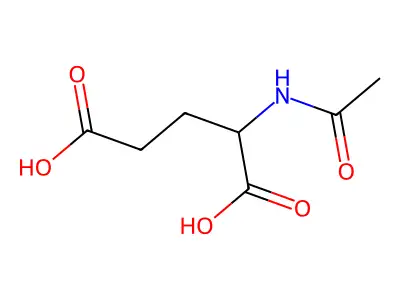 N-乙酰谷氨酸 structure