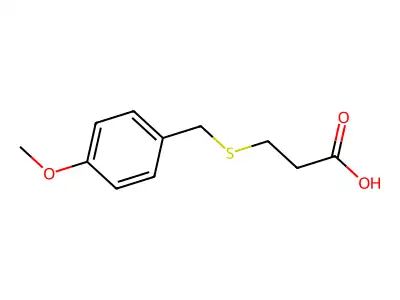 3-[(4-methoxyphenyl)methylsulfanyl]propanoic Acid structure