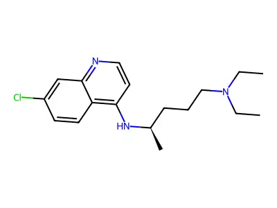 Hydroxychloroquine, (R)- structure