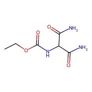 ethyl N-(1,3-diamino-1,3-dioxopropan-2-yl)carbamate structure