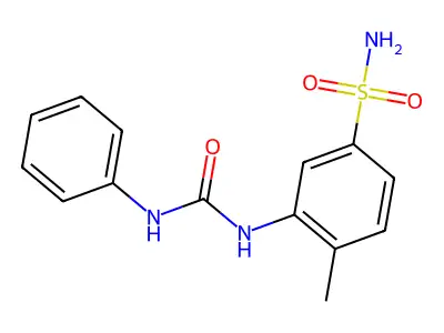 1-(2-Methyl-5-sulfamoylphenyl)-3-phenylurea structure