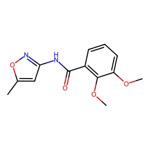 2,3-dimethoxy-N-(5-methyl-3-isoxazolyl)benzamide structure