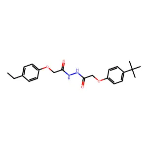 2-(4-tert-butylphenoxy)-N'-[(4-ethylphenoxy)acetyl]acetohydrazide structure