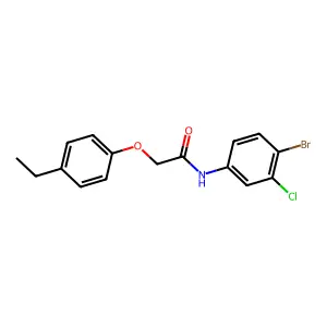N-(4-bromo-3-chlorophenyl)-2-(4-ethylphenoxy)acetamide structure