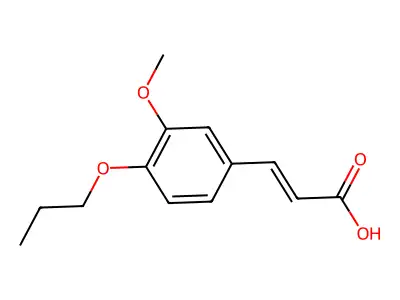 3-(3-Methoxy-4-propoxyphenyl)prop-2-enoic acid structure
