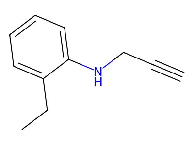 N-phenethylprop-2-yn-1-amine structure
