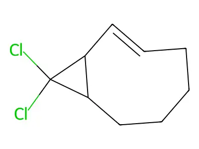9,9-Dichlorobicyclo[6.1.0]non-2-ene structure