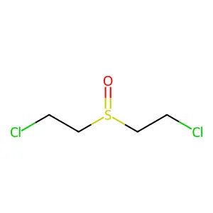 1-Chloro-2-(2-chloroethanesulfinyl)ethane structure