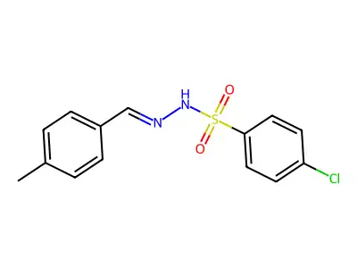4-chloro-N-[(E)-(4-methylphenyl)methylideneamino]benzenesulfonamide structure
